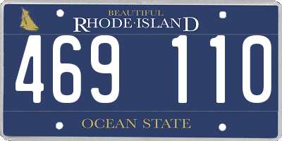 RI license plate 469110
