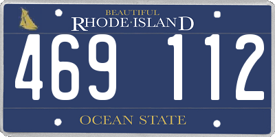 RI license plate 469112