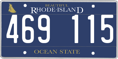 RI license plate 469115