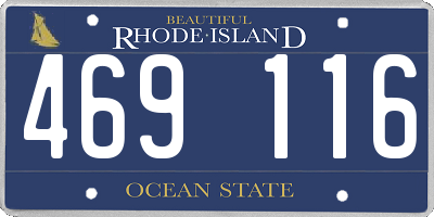 RI license plate 469116