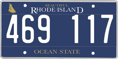 RI license plate 469117