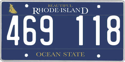 RI license plate 469118