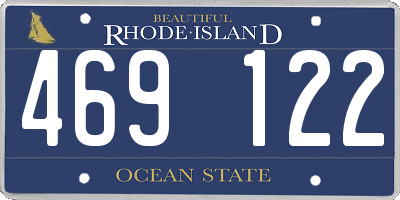 RI license plate 469122