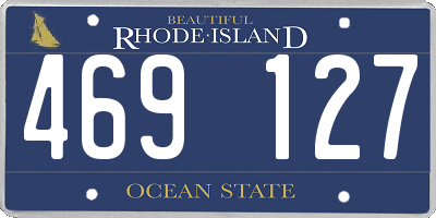 RI license plate 469127
