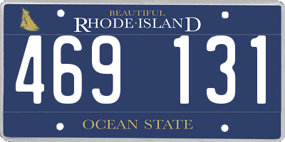 RI license plate 469131