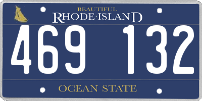 RI license plate 469132