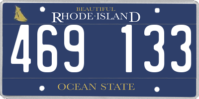 RI license plate 469133