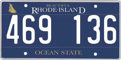 RI license plate 469136