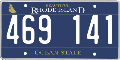 RI license plate 469141