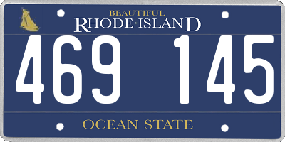 RI license plate 469145