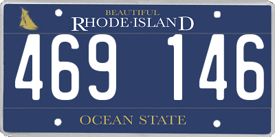 RI license plate 469146