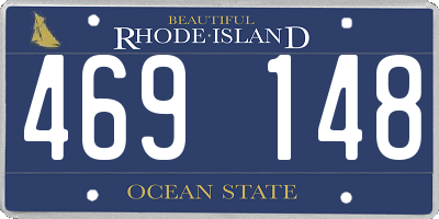 RI license plate 469148