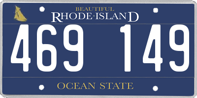 RI license plate 469149