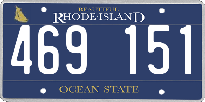 RI license plate 469151