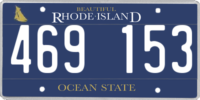RI license plate 469153