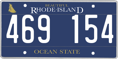 RI license plate 469154