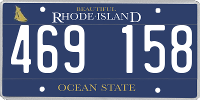 RI license plate 469158