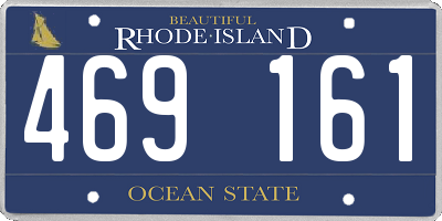 RI license plate 469161