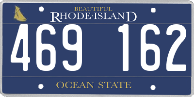 RI license plate 469162