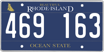 RI license plate 469163