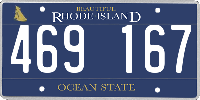 RI license plate 469167