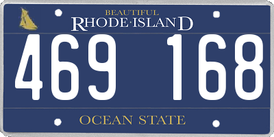 RI license plate 469168