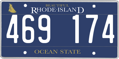 RI license plate 469174