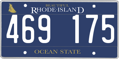RI license plate 469175
