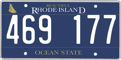 RI license plate 469177