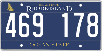 RI license plate 469178