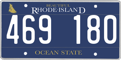RI license plate 469180