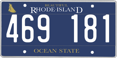 RI license plate 469181