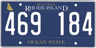 RI license plate 469184