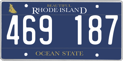 RI license plate 469187