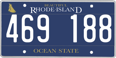 RI license plate 469188