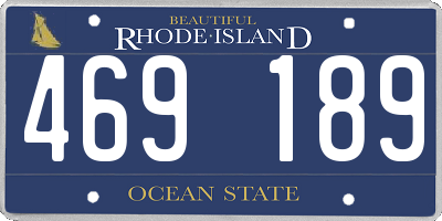 RI license plate 469189