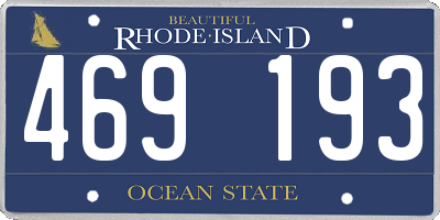RI license plate 469193