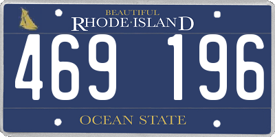 RI license plate 469196