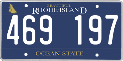 RI license plate 469197