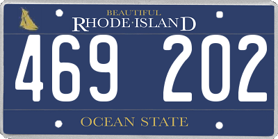 RI license plate 469202
