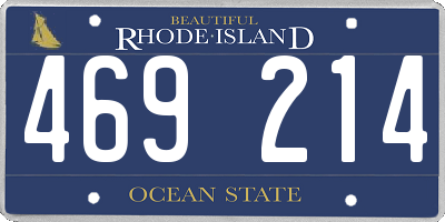 RI license plate 469214