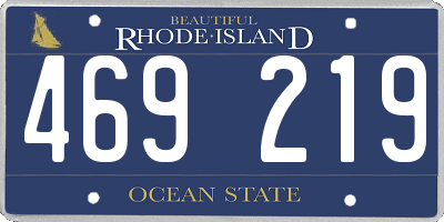 RI license plate 469219
