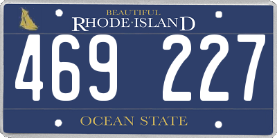 RI license plate 469227