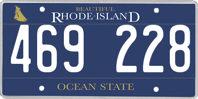 RI license plate 469228