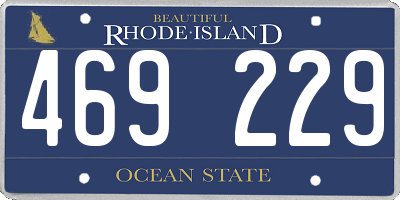RI license plate 469229