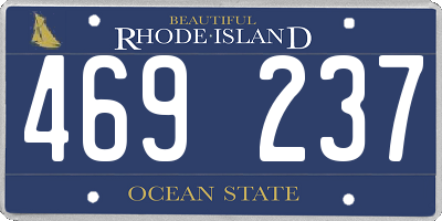 RI license plate 469237