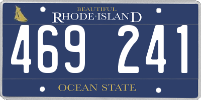 RI license plate 469241