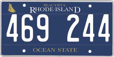 RI license plate 469244