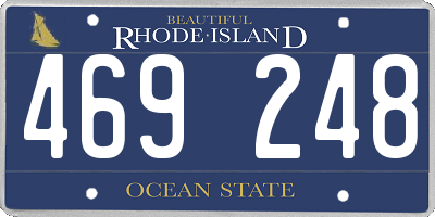 RI license plate 469248