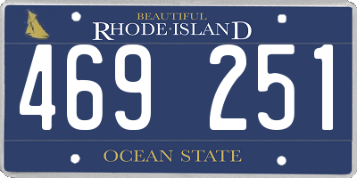 RI license plate 469251